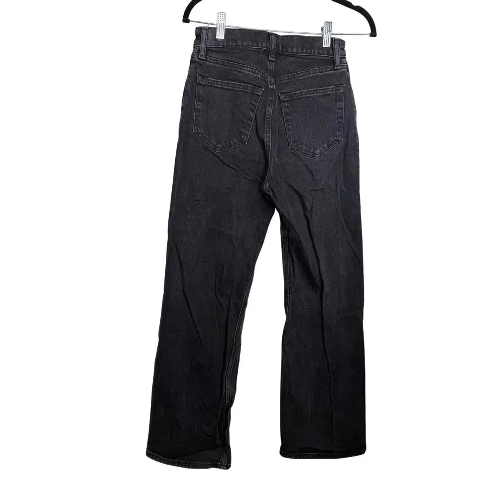 Abercrombie & Fitch Jeans Women's 25/0 Black 90s Relaxed Jean High Rise - Picture 2 of 6